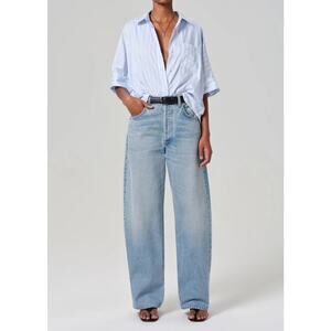 Citizens of Humanity Ayla Baggy Wide Leg Barrel Jeans Denim Organic Cotton